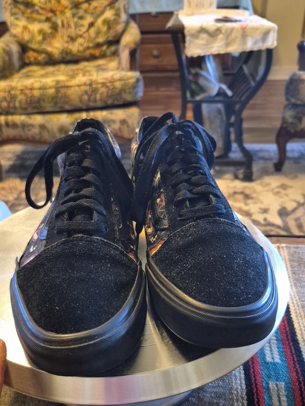 Vans Old Skool "Glow Frights" sneakers,Sz.Mens 8.5 Womens Sz.10. (#1533S) - Picture 5 of 16